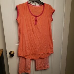 Womans Carole Hochman pj size small 3 peice set